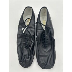 Men's 6.5 Bloch Ultraflex split sole leather jazz dance shoes in black
